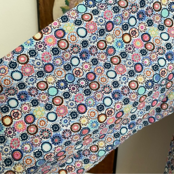 Retro 60s 70s Floral Dress Shirt Made In Italy - Picture 3 of 15